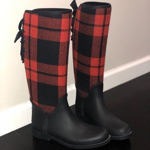 Buffalo Plaid Coach Boots